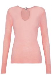 Cutout cashmere sweater by Halston at The Outnet